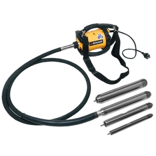 Wibrator do betonu Enar DINGO + wałek 5 m + buława 25–58 mm